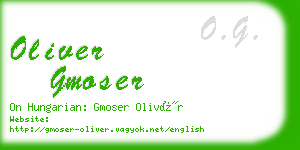 oliver gmoser business card